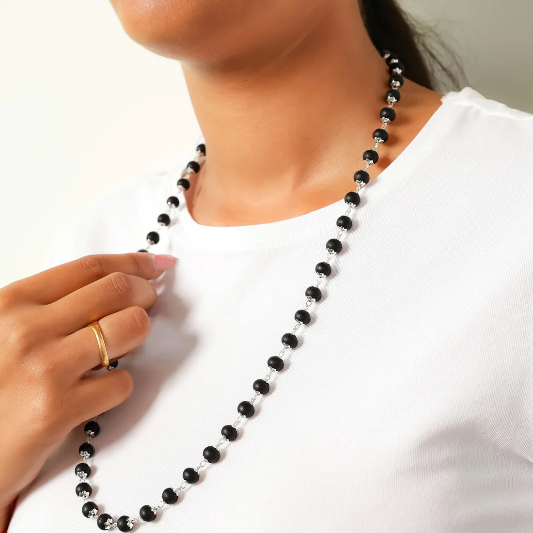 Ebony Wood Karungali Mala